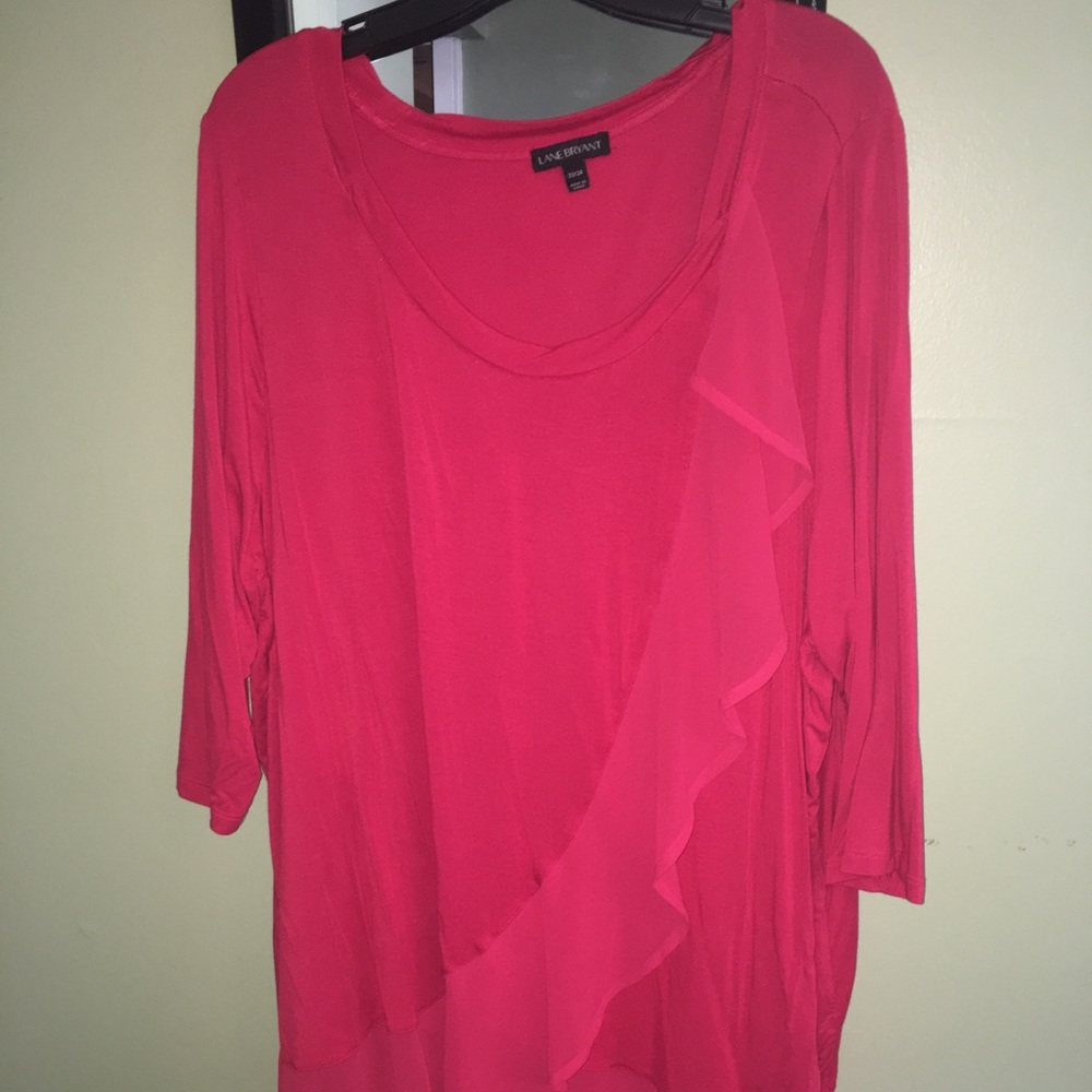 Lane Bryant ruffle detail blouse